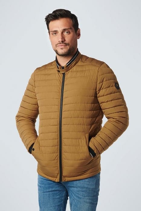 JACKET SHORT FIT PADDED LIGHT MOSS by No Excess