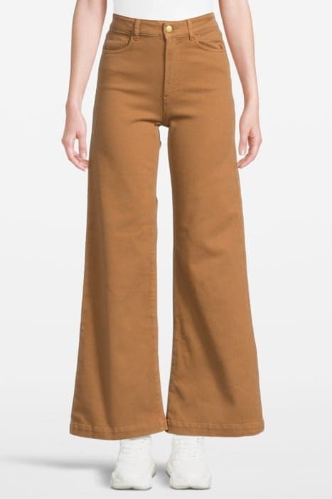 CAMEL FLARED JEANS by ICODE