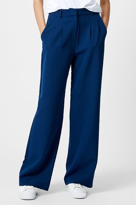 ECHO CREPE TROUSER MIDNIGHT BLUE by French Connection