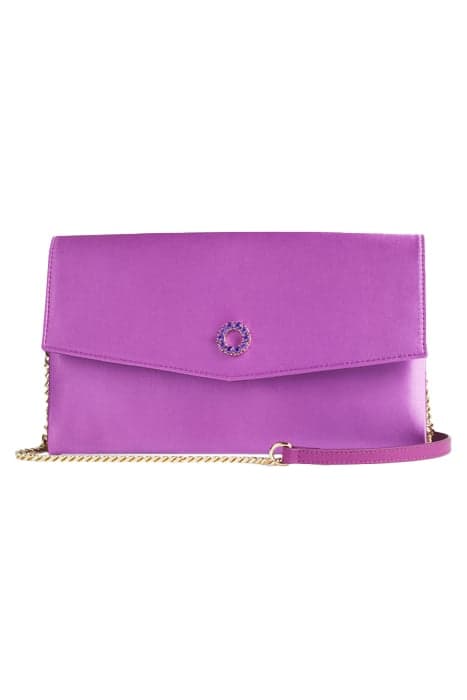 CU MASON SATIN CLUTCH BAG MAGENTA by LK Bennett