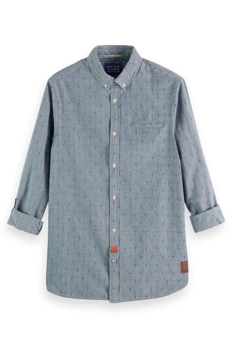 SMART INDIGO SHIRT WITH SLEEVE ADJUSTER INDIGO by Scotch & Soda