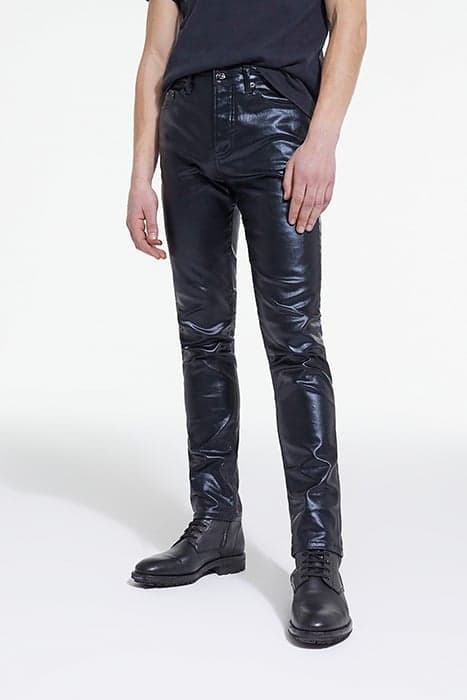 BLACK COATED SLIM JEANS BLACK by The Kooples