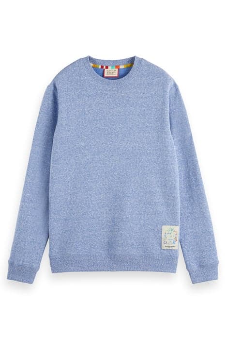 REGULAR FIT MELANGE SWEATSHIRT BOAT BLUE MELANGE by Scotch & Soda