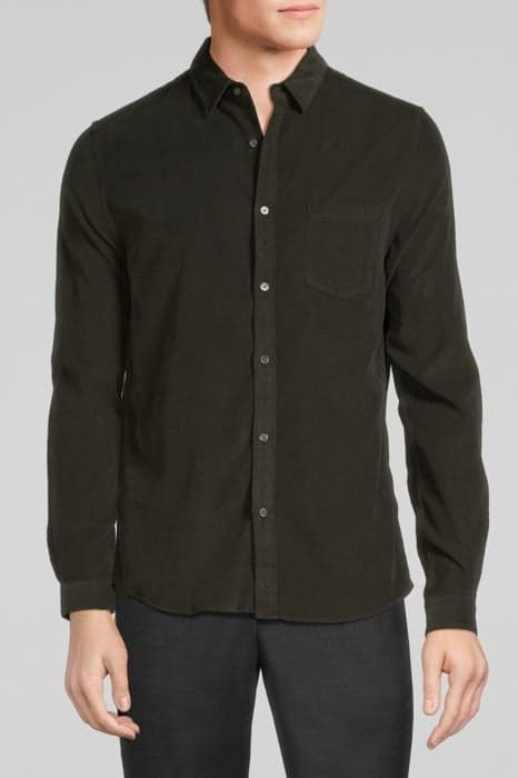 KHAKI NEEDLECORD REGULAR SHIRT KHAKI by IKKS