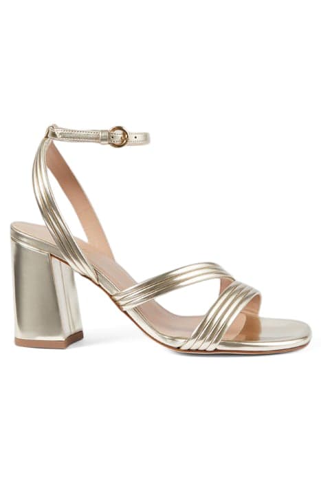 FS EDITA STRAP BLOCK HEEL PALE GOLD by LK Bennett