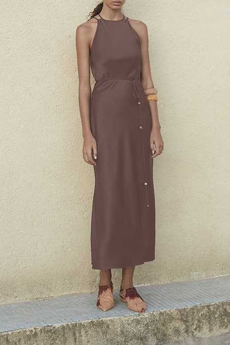 NARITA DRESS BROWN by Nanushka