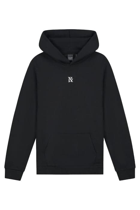 &N LOGO HOODIE BLACK by NIK & NIK