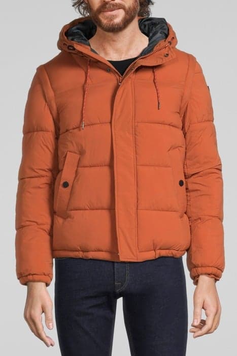 BRICK PADDED JACKET WITH DETACHABLE SLEEVES BRICK by IKKS