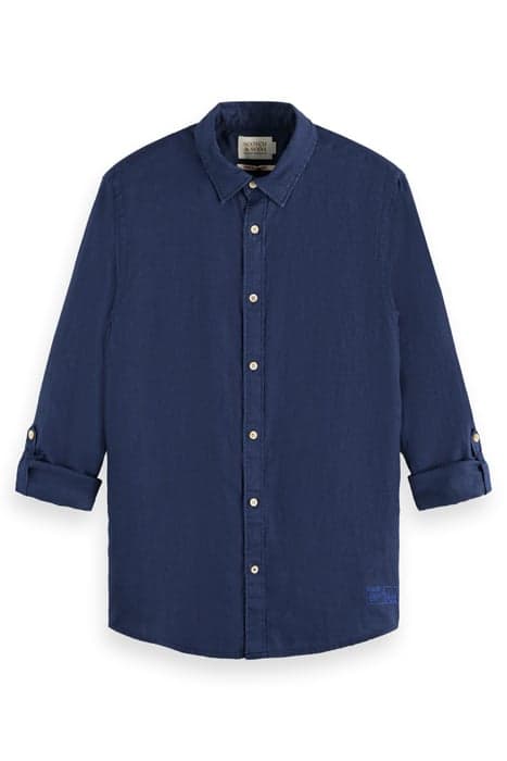 LINEN SHIRT NAVY BLUE by Scotch & Soda