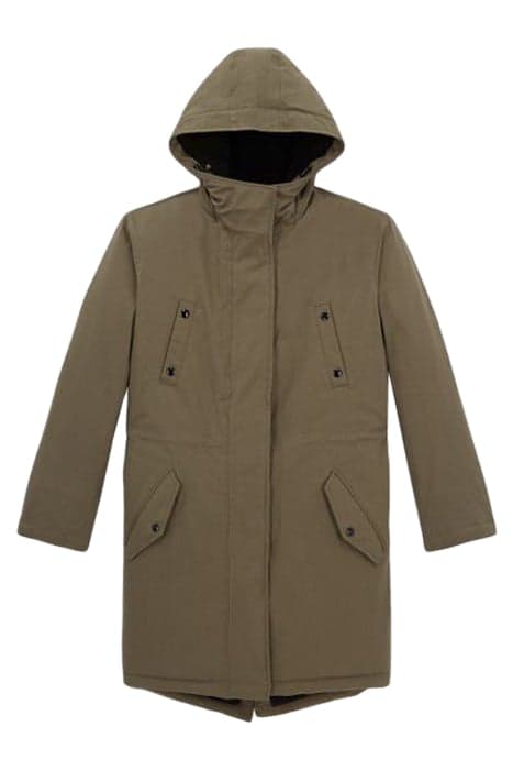 FAUX SHEEP LINED PARKA ALGUE by The Kooples