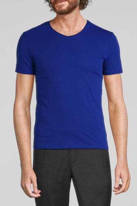 ELECTRIC BLUE ESSENTIAL V-NECK T-SHIRT BLUE by IKKS