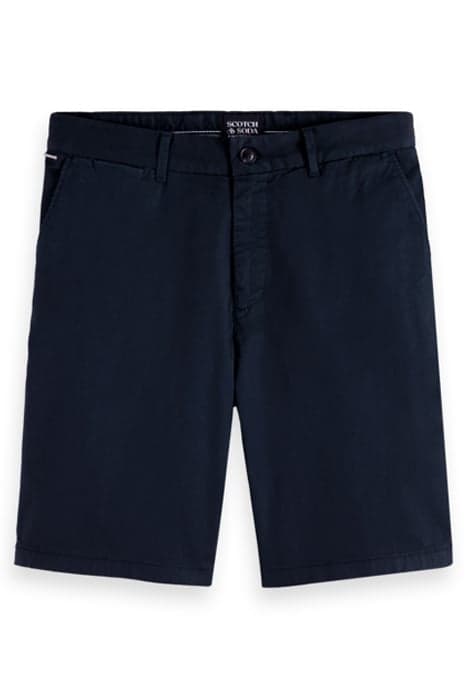 STUART - GARMENT-DYED COTTON-BLEND TWILL SHORT NIGHT by Scotch & Soda