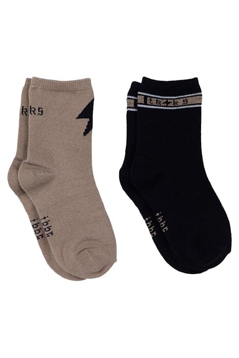 BABY BOYS' BLACK/BEIGE SOCKS by IKKS