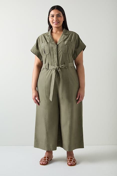 DR ISLA UTILITY JUMPSUIT KHAKI by LK Bennett