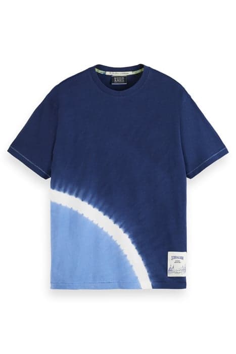 PLACED TIE DYE T-SHIRT NAVY BLUE by Scotch & Soda