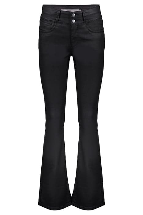 JEANS FLAIR JOG COATED BLACK by Geisha