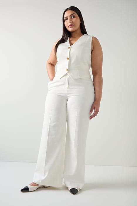 TR AMI WIDE LEG TROUSERS ECRU by LK Bennett