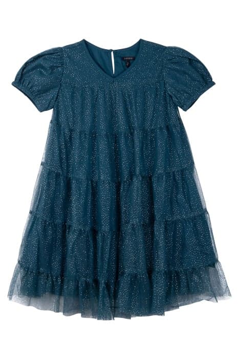 GIRL'S GREEN SEQUINED TULLE DRESS by IKKS