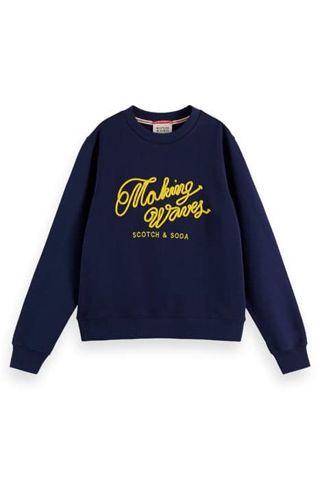 REGULAR ARTWORK SWEATSHIRT NAVY BLUE by Scotch & Soda