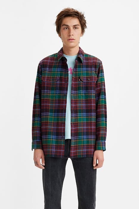 JACKSON WORKER FERDINAND PLAID EVERGREEN by Levi's