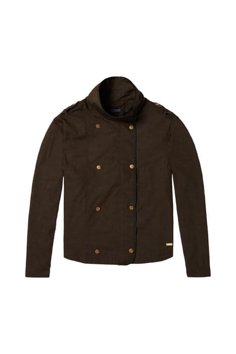 CROPPED DOUBLE BREASTED JACKET FOREST by Scotch & Soda