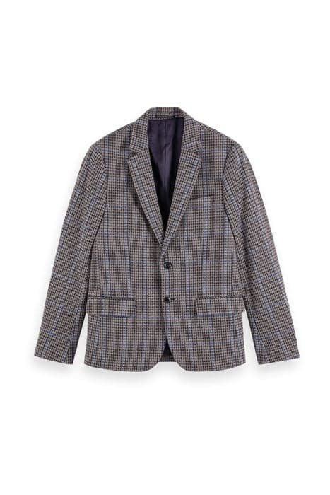 SINGLE-BREASTED KNITTED CHECK BLAZER COMBO B by Scotch & Soda