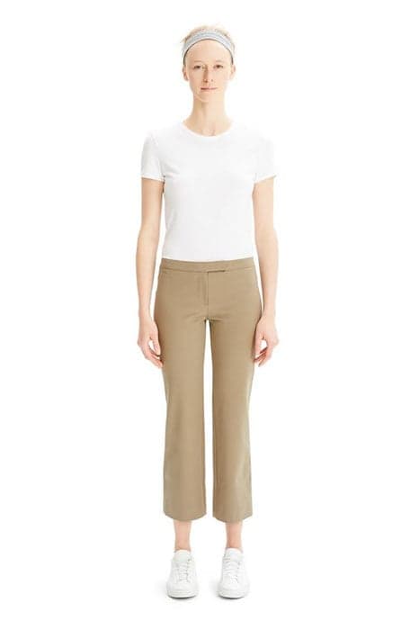 CROP PANT.DOUBLE STR KHAKI GREEN by THEORY