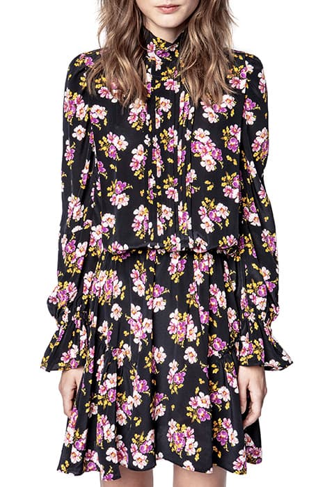 RABBI CDC PEONIES ROBE BLACK by ZADIG&VOLTAIRE