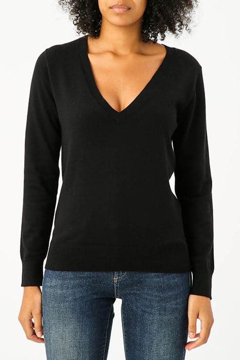 BASIC V-NECK SWEAT LS by River Woods