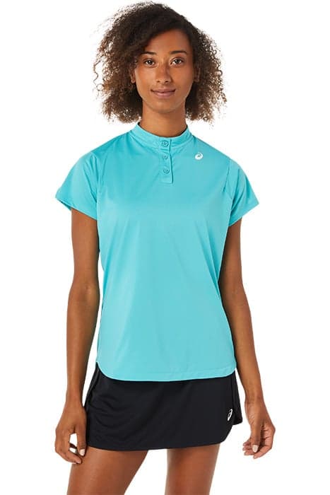 CLUB TENNIS POLO-SHIRT TECHNO CYAN by ASICS