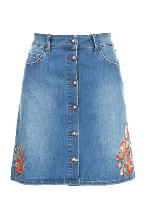 SKIRT WITH BUTTON CLOSURE BLUE by River Woods