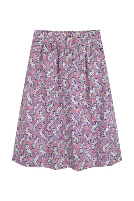 MIA LINEN MIDI SKIRT PINK MLT by White Stuff