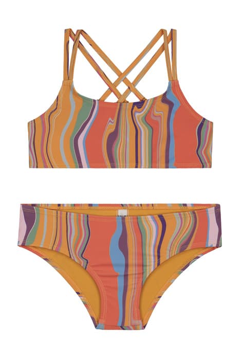 GIRLS MARBLE SCOOP TOP BIKINI MULTI COLOUR by Shiwi