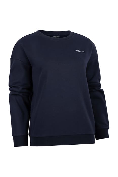 C/ DANZA R-NECK SWEAT DARK BLUE by Cavallaro Napoli