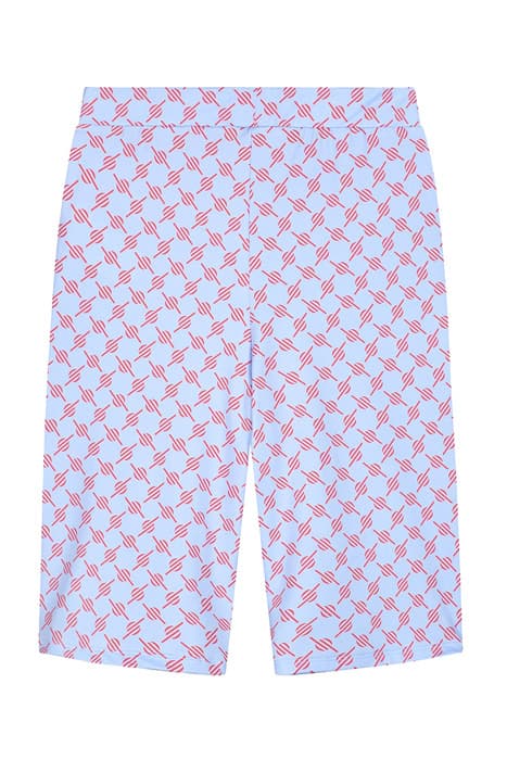 BLUE RED MONOGRAM KYCLING SHORTS by Daily Paper