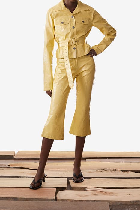 YELLOW OSTRICH KIRA PANTS by Daily Paper