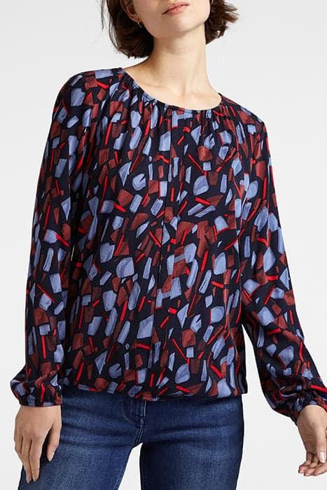 BLOUSE OTHER ON ABSTRACT MOTIFS ON FLOWY VISCOSE STRETCH EVE by Sandwich