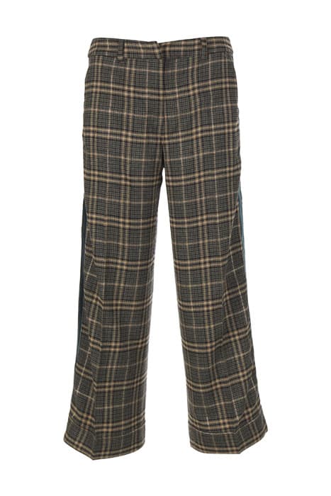 WIDE CHECKERED PANTS GREEN by River Woods