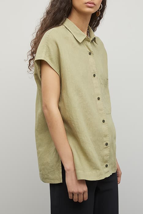 OWEN BLOUSE GREEN BARK by Closed