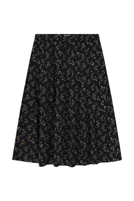 ZOE TIERED CORD SKIRT NAVY MULTI by White Stuff