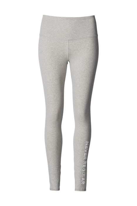 THE YOGA LEGGINGS LIGHT GREY MELEE + WHITE by 10DAYS