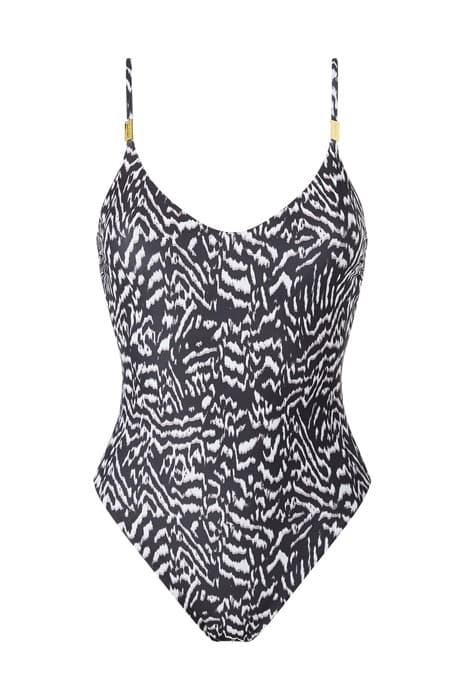 ONE PIECE-RP-PRINT Animal Print Black by Calvin Klein