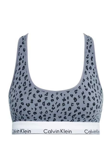 UNLINED BRALETTE SAVANNAH CHEETAH_PEWTER by Calvin Klein