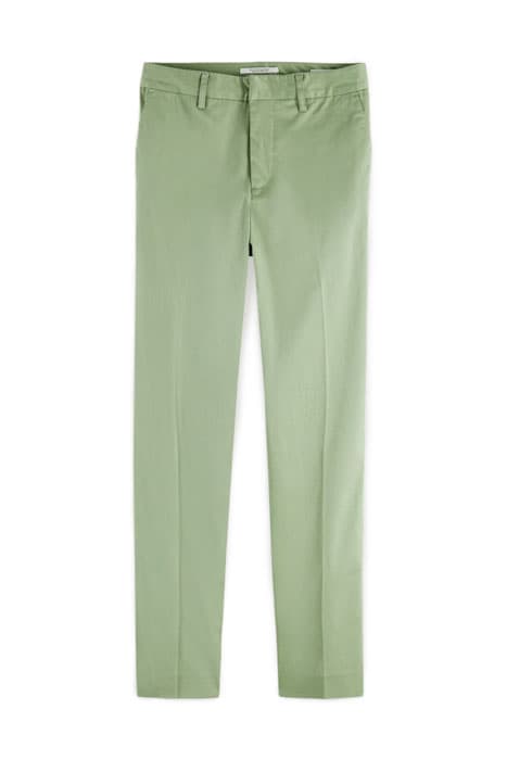 BELL' SLIM FIT CHINO IN MERCERIZED ORGANIC COTTON SEA GREEN by Scotch & Soda