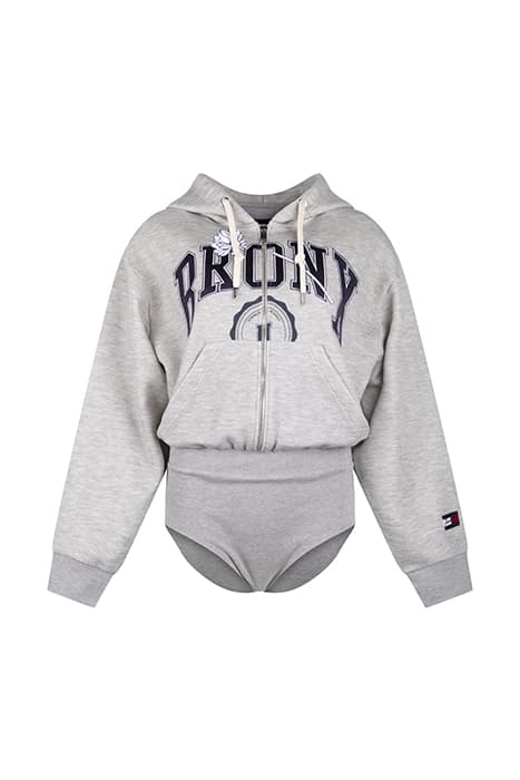 TH X IM ZIP THROUGH LIGHT GREY HTR by Tommy Hilfiger