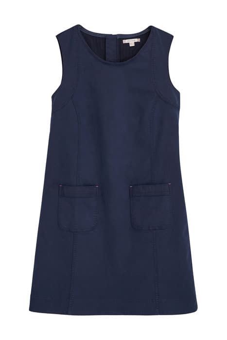 JANEY ORGANIC COTTON PINAFORE DARK NAVY by White Stuff