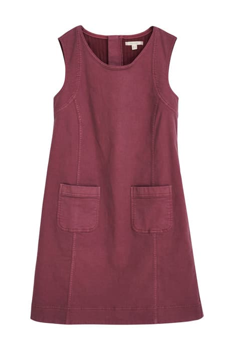 JANEY ORGANIC COTTON PINAFORE MID PLUM by White Stuff