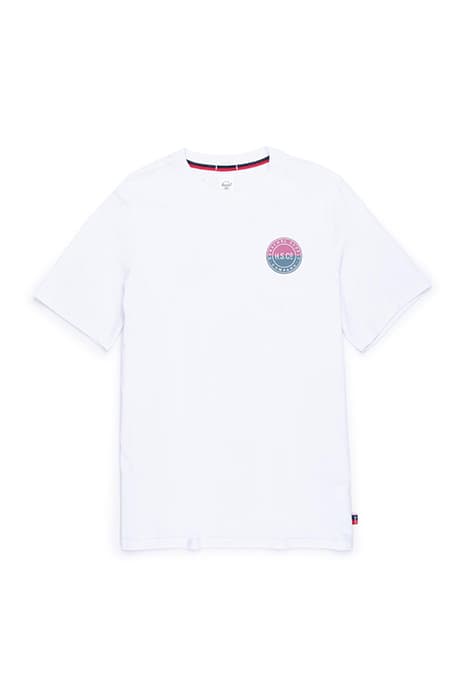 MEN'S TEE TWO TONE LOGO STAMP BRIGHT WHITE by Herschel