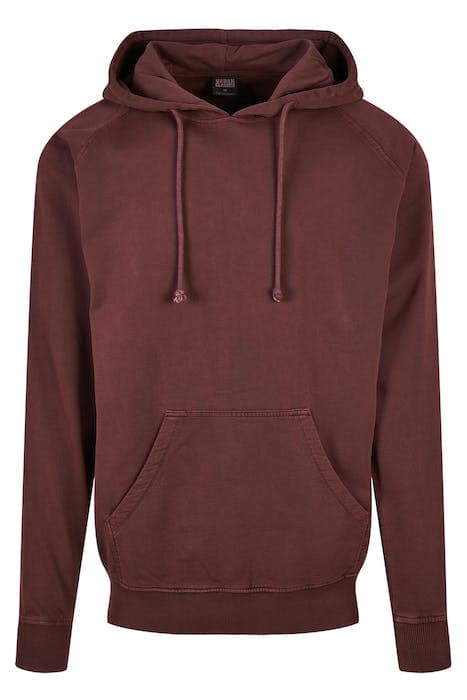 OVERDYED HOODY CHERRY by Urban Classics