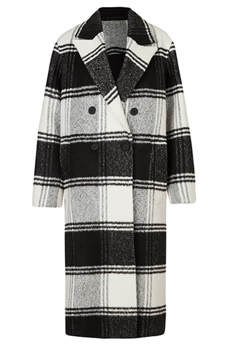 LOTTIE CHECK COAT BLACK/WHITE by AllSaints